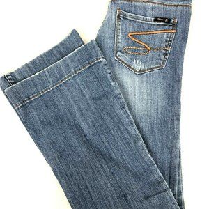 Seven7 Sexy Flare Denim Jeans Junior Size 27